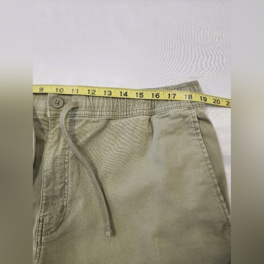 Mutual Weave Khaki Elastic Waist Drawstring Shorts Men’s Size XL - Picture 5 of 8